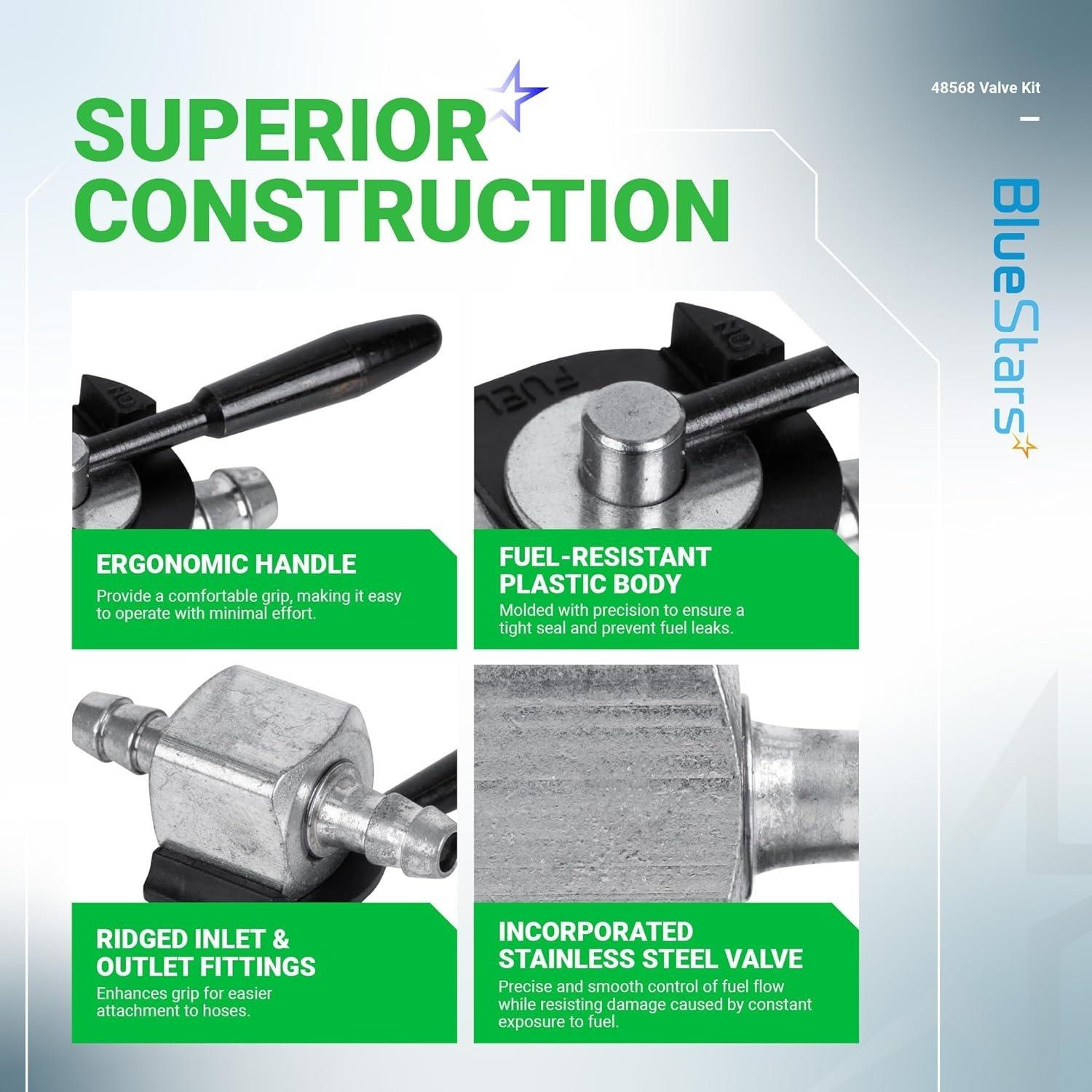 48568 1/4" Inline Fuel Shut Off Valve Kit image 4