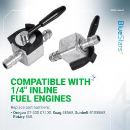 48568 1/4" Inline Fuel Shut Off Valve Kit thumbnail 3