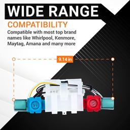 [Lifetime Warranty] W10144820 Washer Water Inlet Valve - Compatible with Whirlpool & Kenmore Washers - Replaces WPW10144820 W10311458 AP6015761 PS11749042 thumbnail 2