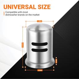 [Lifetime Warranty] Dishwasher Stainless Steel Air Gap Cover 2.47â€ Height thumbnail 6