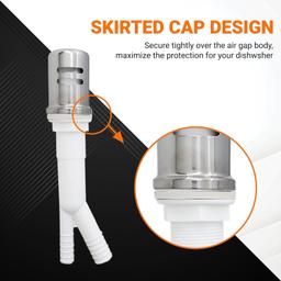 [Lifetime Warranty] Dishwasher Stainless Steel Air Gap Cover 2.47â€ Height thumbnail 2