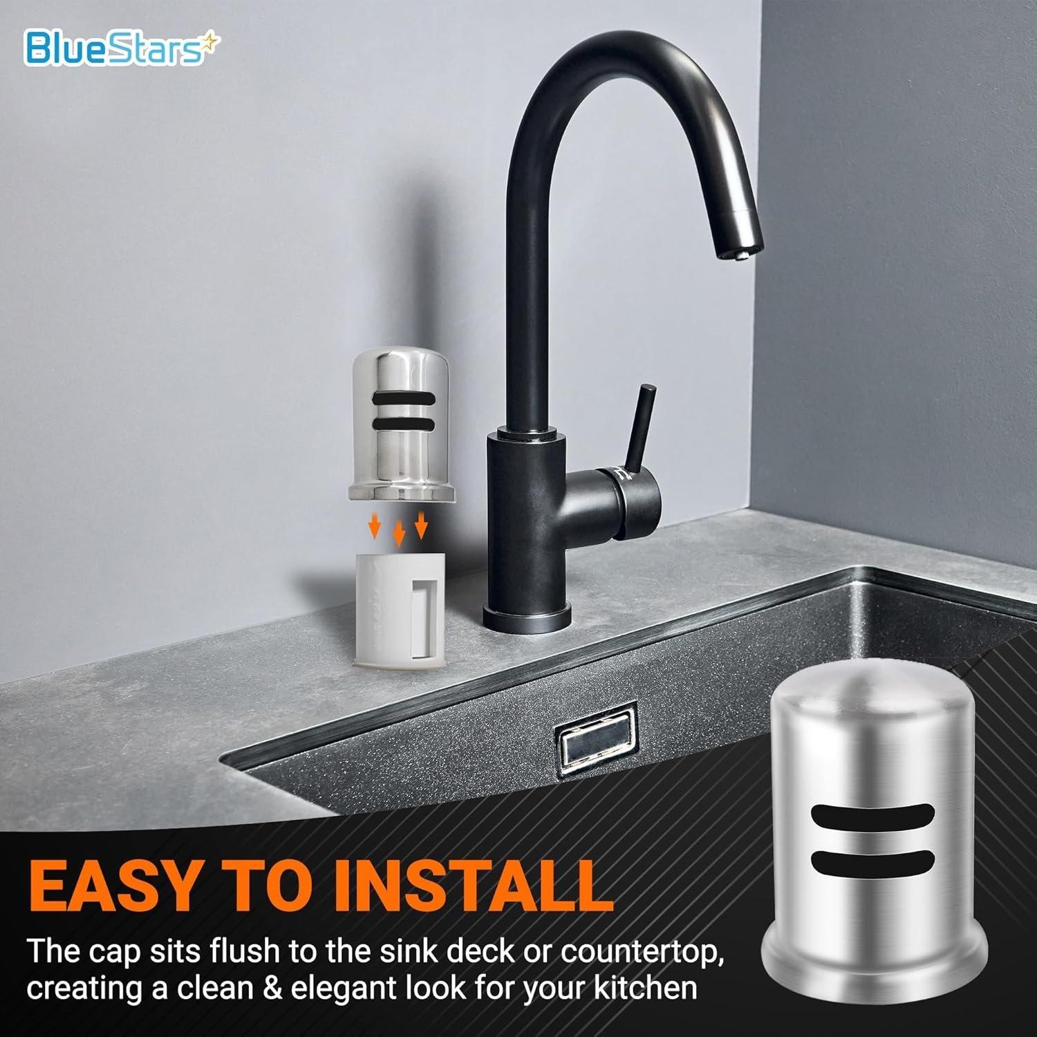 [Lifetime Warranty] Dishwasher Stainless Steel Air Gap Cover 2.47â€ Height image 3