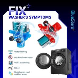 [Lifetime Warranty] W10240948 Washer Hot Water Inlet Valve W10240949 Cold Water Inlet Valve - For Whirlpool Maytag Front Load Washers MVWX655DW1 WTW5700XW3 - Replaces 33390115 33390116 AP6327638 AP6285450 thumbnail 6