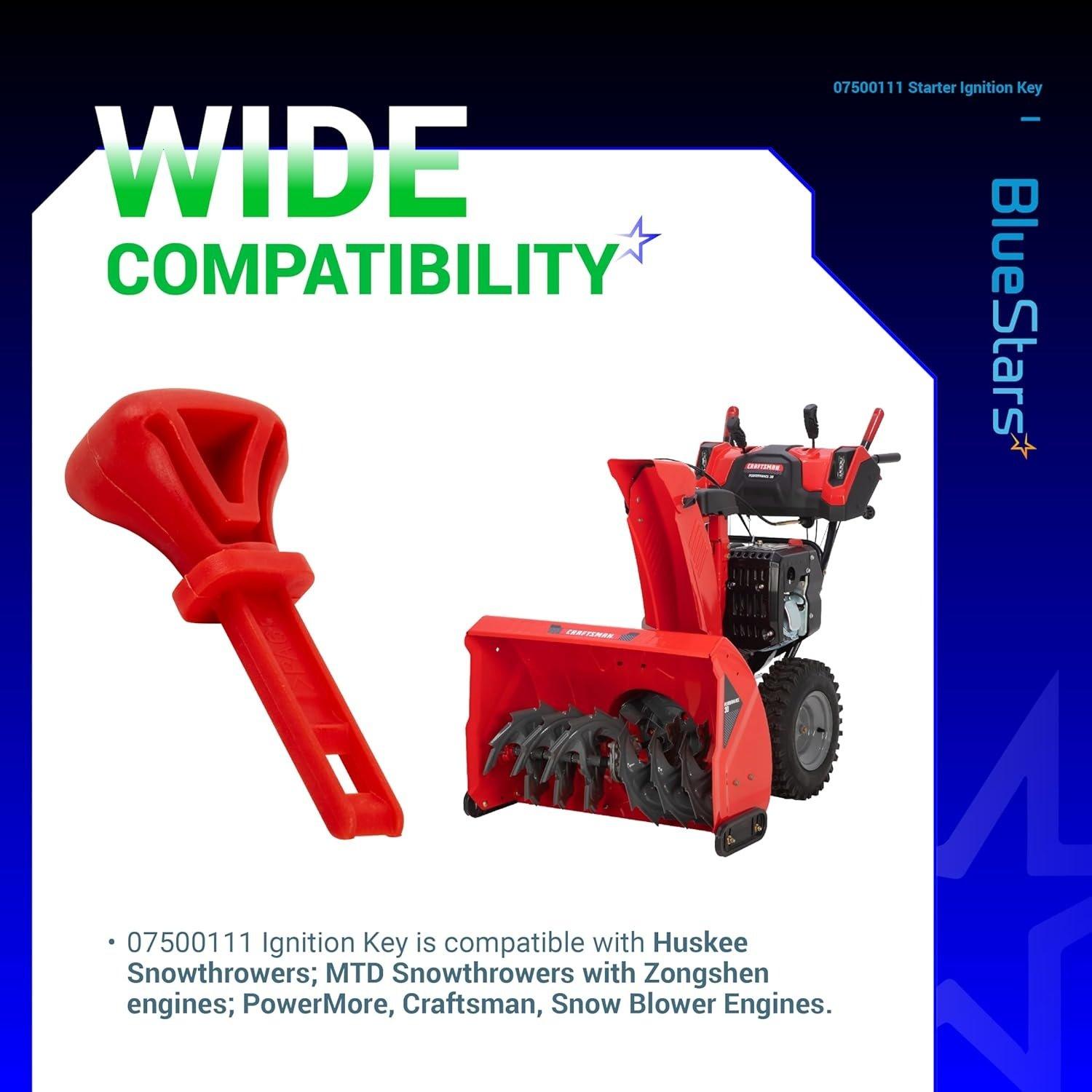 [Lifetime Warranty] 07500111 Snow Thrower Snowblower Starter Ignition Key - Pack of 4 image 5