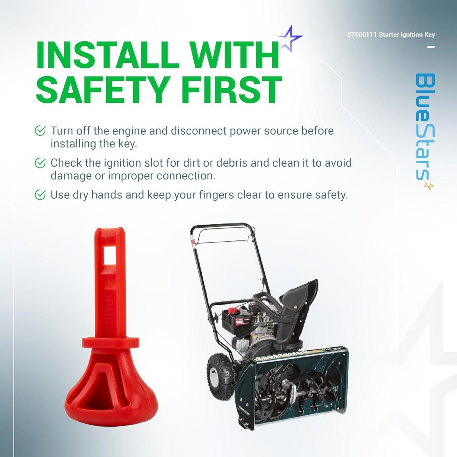 [Lifetime Warranty] 07500111 Snow Thrower Snowblower Starter Ignition Key - Pack of 4 image 8