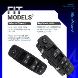 [Lifetime Warranty] 68084001AD Driver Side Power Master Window Switch thumbnail 7