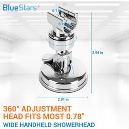 360° Adjustable Suction Shower Head Holder Bracket thumbnail 1