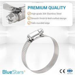 2" Worm Gear Hose Clamp with Working Range thumbnail 2