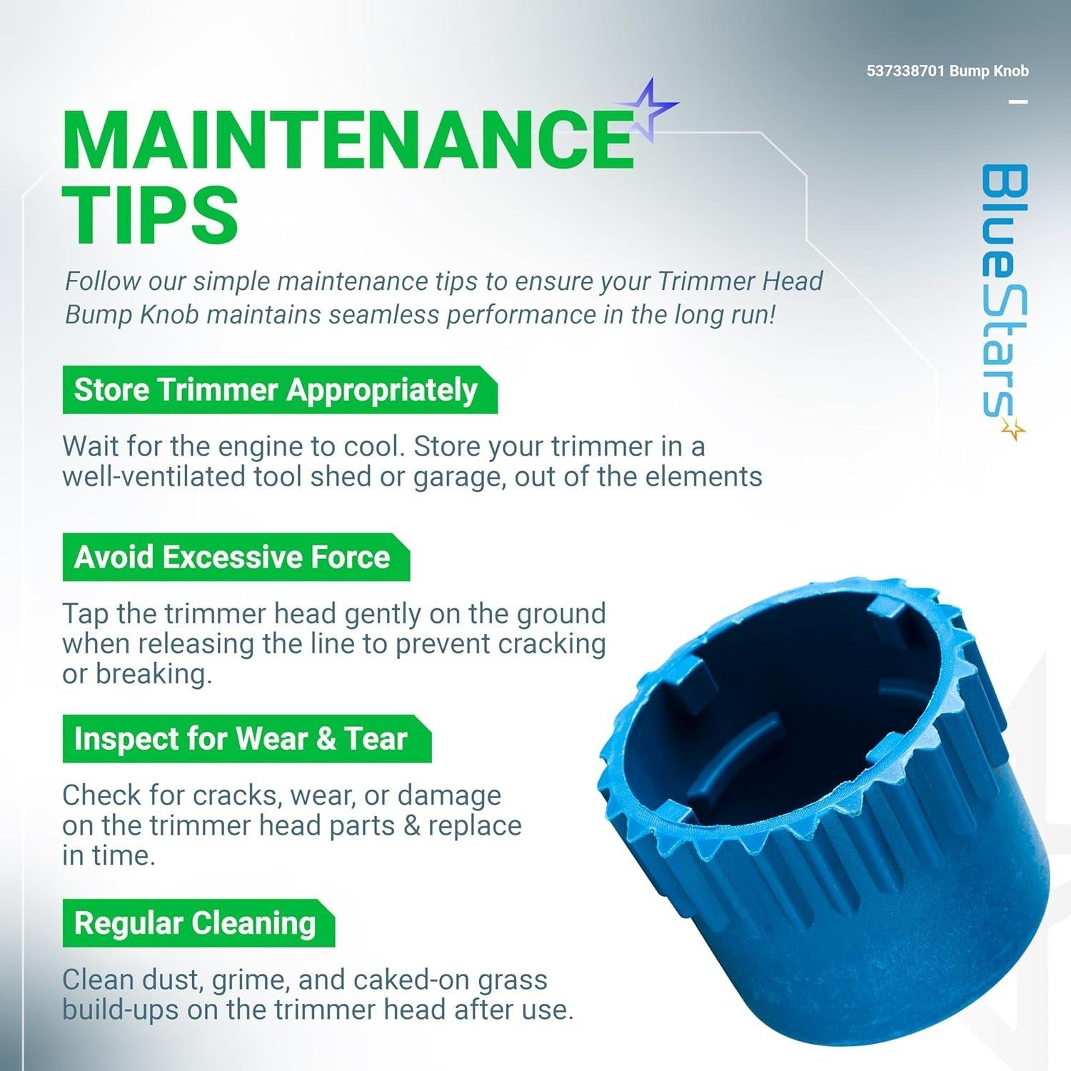 [Lifetime Warranty] 537338701 Trimmer Head Bump Knob - Pack of 4 image 2