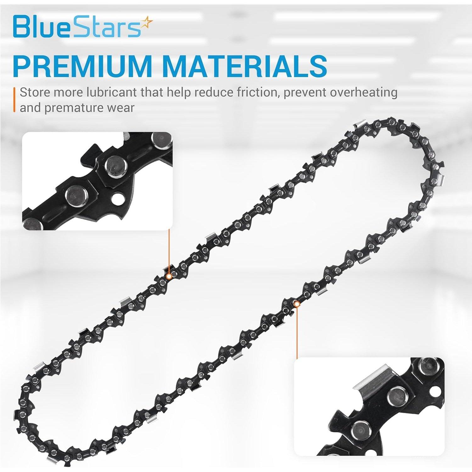 3 Packs 8-inch Chainsaw Chain 3/8" LP Pitch, 0.050" Gauge, 33 Drive Links image 3