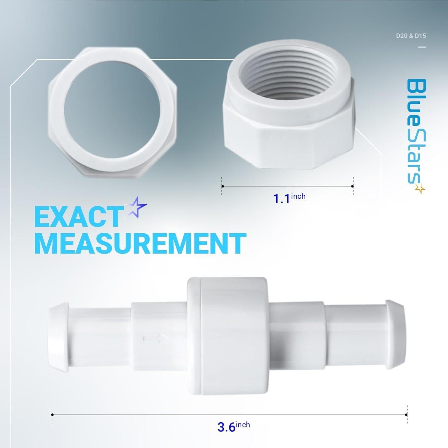 [Lifetime Warranty] D20 Pool Cleaner Hose Swivel & D15 Hose Nut Kit image 4
