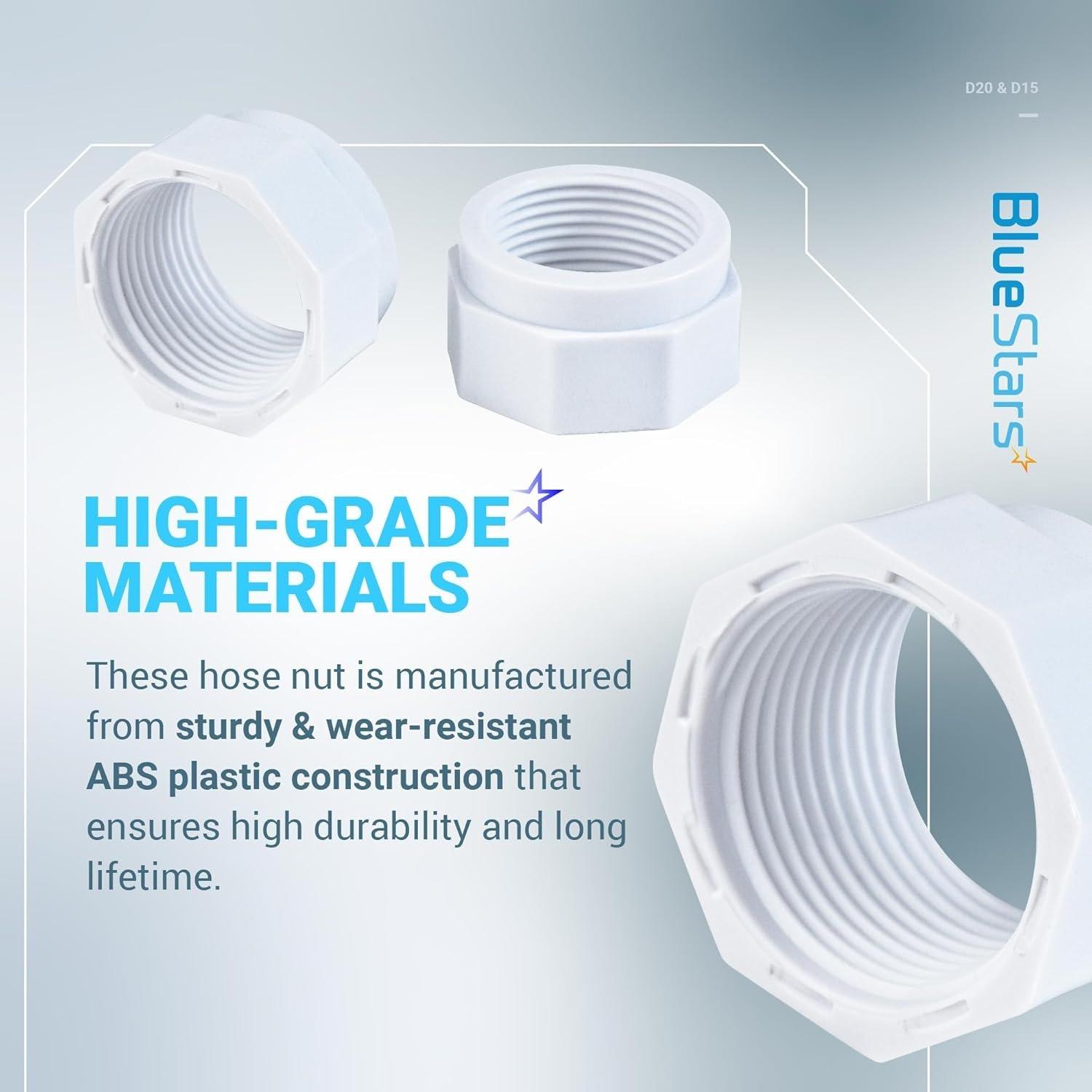 [Lifetime Warranty] D20 Pool Cleaner Hose Swivel & D15 Hose Nut Kit image 5