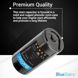 [Lifetime Warranty] 124-149 uF MFD 220-250 VAC Round Start Capacitor - Fits AC Motor Run, Fan Start, Heat Pump - Pack of 2 thumbnail 2