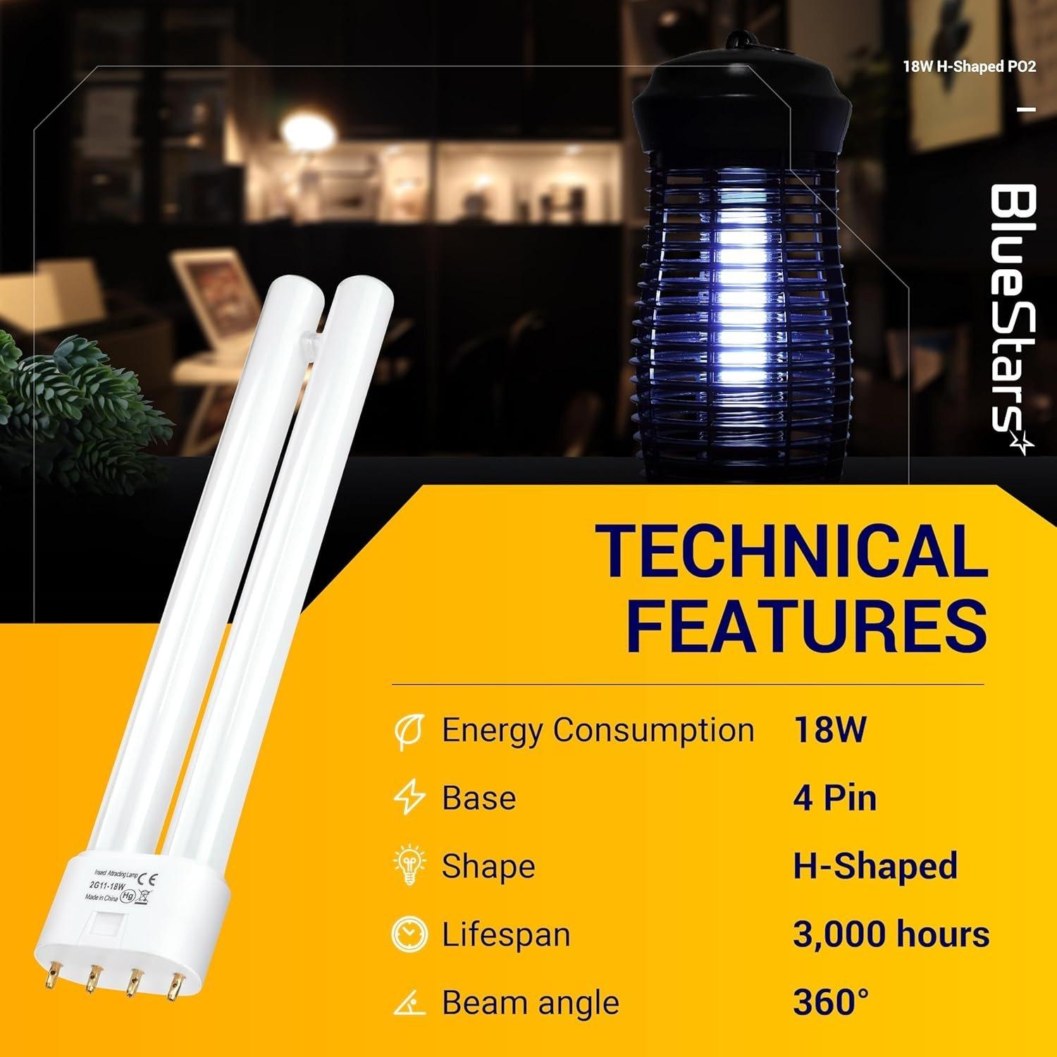[Lifetime Warranty] 2G11 18W Bulb H-Shaped Tube with 4-Pin Base - Pack of 2 image 7