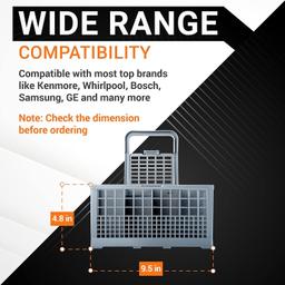 Universal Dishwasher Cutlery Basket (9,5 x 5,4 x 4,8 inches) thumbnail 6