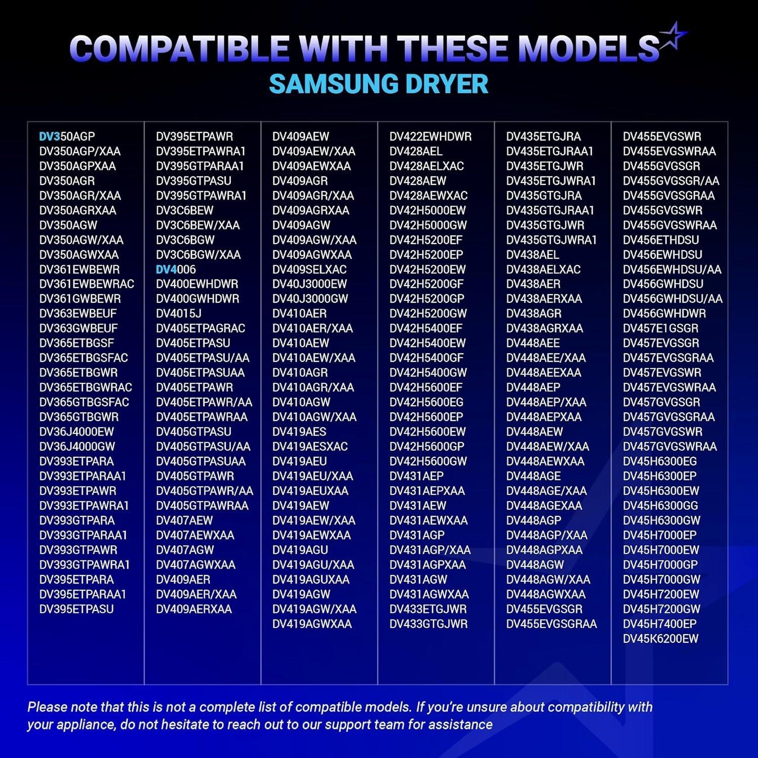[Lifetime Warranty] DC93-00634A Dryer Idler Pulley - Compatible with Samsung Dryers DV45H7000EW DV48H7400EW DV42H5000EW DV48J7700EW DC96-00882C AP4373659 image 8