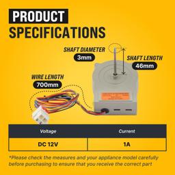 [Lifetime Warranty] EAU63923603 Refrigerator Evaporator Fan Motor Assembly - Compatible with LG and Kenmore Refrigerators DC 12.0V / 1.0 A - Replaces EAU65058305, AP6317197, PS12383671, EAP12383671, PD00045140 thumbnail 1