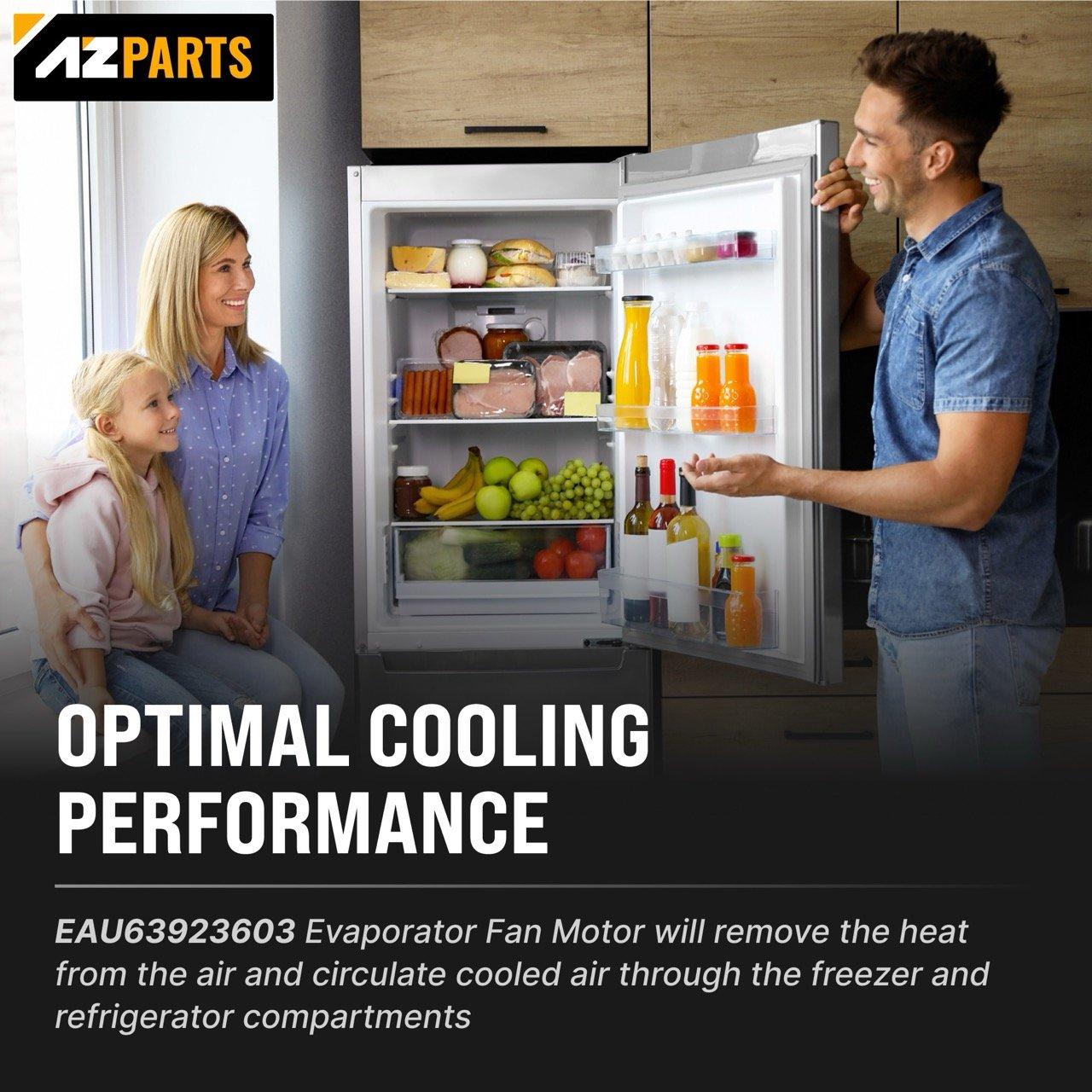 [Lifetime Warranty] EAU63923603 Refrigerator Evaporator Fan Motor Assembly - Compatible with LG and Kenmore Refrigerators DC 12.0V / 1.0 A - Replaces EAU65058305, AP6317197, PS12383671, EAP12383671, PD00045140 image 4