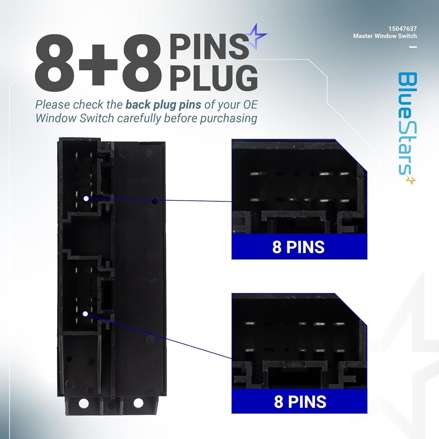 [Lifetime Warranty] 15047637 Driver Side Power Master Window Switch image 5