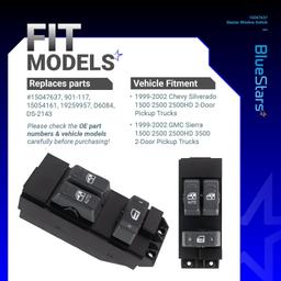 [Lifetime Warranty] 15047637 Driver Side Power Master Window Switch thumbnail 6