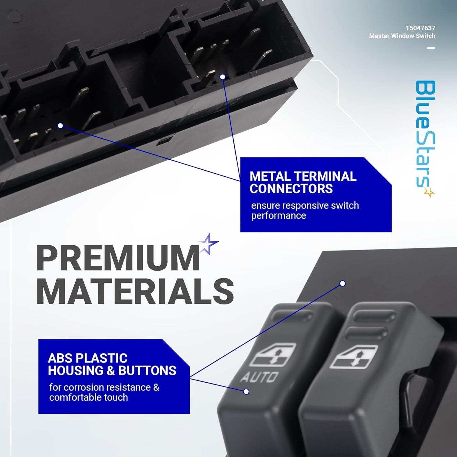 [Lifetime Warranty] 15047637 Driver Side Power Master Window Switch image 1