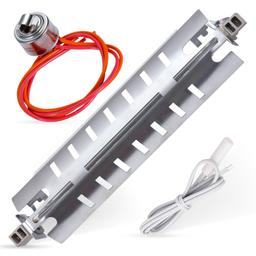[Lifetime Warranty] WR51X10055 Refrigerator Defrost Heater, WR55X10025 Temperature Sensor and WR50X10068 Defrost Thermostat Replacement - Compatible with GE Hotpoint Refrigerators thumbnail 0