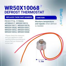 [Lifetime Warranty] WR51X10055 Refrigerator Defrost Heater, WR55X10025 Temperature Sensor and WR50X10068 Defrost Thermostat Replacement - Compatible with GE Hotpoint Refrigerators thumbnail 6