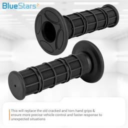 7/8" Motorcycle Hand Grips 22mm Left 24mm Right thumbnail 2