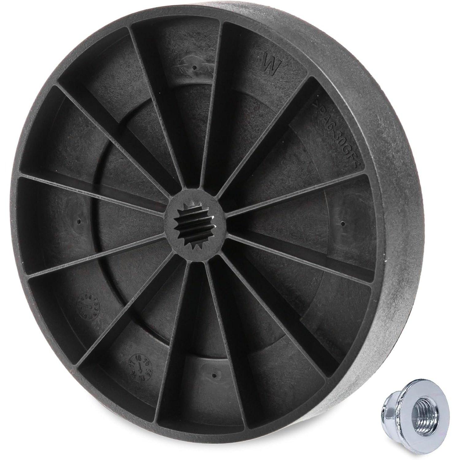[Lifetime Warranty] WH03X32097 Washer Transmission Pulley & Nut - Compatible with GE Hotpoint Washing Machine - Replaces WH49X25379 WH03X28859 AP6996076 PS16226205 image 0