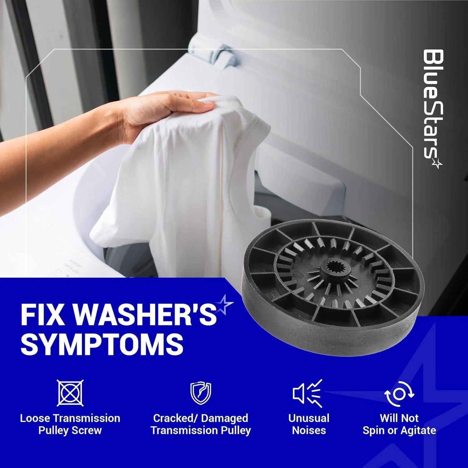 [Lifetime Warranty] WH03X32097 Washer Transmission Pulley & Nut - Compatible with GE Hotpoint Washing Machine - Replaces WH49X25379 WH03X28859 AP6996076 PS16226205 image 4
