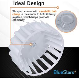 [Lifetime Warranty] Y303836 303836 Dryer Blower Wheel With Clamp Replacement - Compatible with Maytag Jenn-Air International Dryers - Replaces 1245880 AP4294048 thumbnail 4