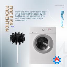 [Lifetime Warranty] 30 Feet Dryer Vent Cleaner Kit with Drill Attachment - Extendable Dryer Vent Cleaner Kit with Brush & 22 Detachable Rods thumbnail 1