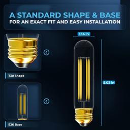 [Lifetime Warranty] T10 Tubular LED Light Bulbs T30 thumbnail 8