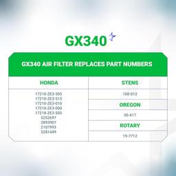 [Lifetime Warranty] AFZE30 GX390 GX340 Air Filter Honda thumbnail 5