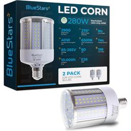 [Lifetime Warranty] 2-pack 40W E26 LED Corn Light Bulbs E26 Medium Base 2900 Lumens Super Bright (280W Equivalent) thumbnail 2