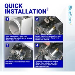 [Lifetime Warranty] 279834 Dryer Gas Valve Ignition Solenoid Coil Kit - Compatible with Whirlpool Kenmore Maytag Dryers - Replaces AP3094251 PS334310 12001349 - Pack of 6 thumbnail 1