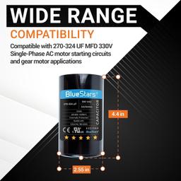 2-pack 270-324 uf/MFD 330 VAC Volts thumbnail 6