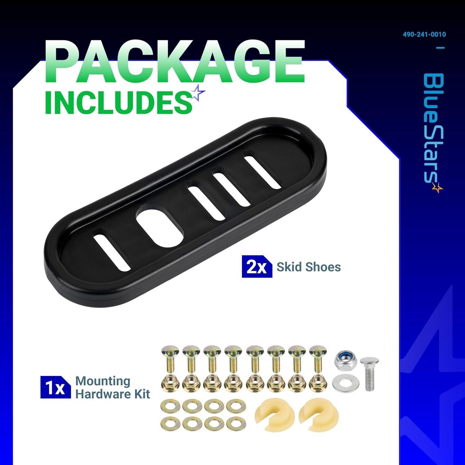 [Lifetime Warranty] 490-241-0010 Snowblower Slide Shoes Kit - Pack of 2 image 1
