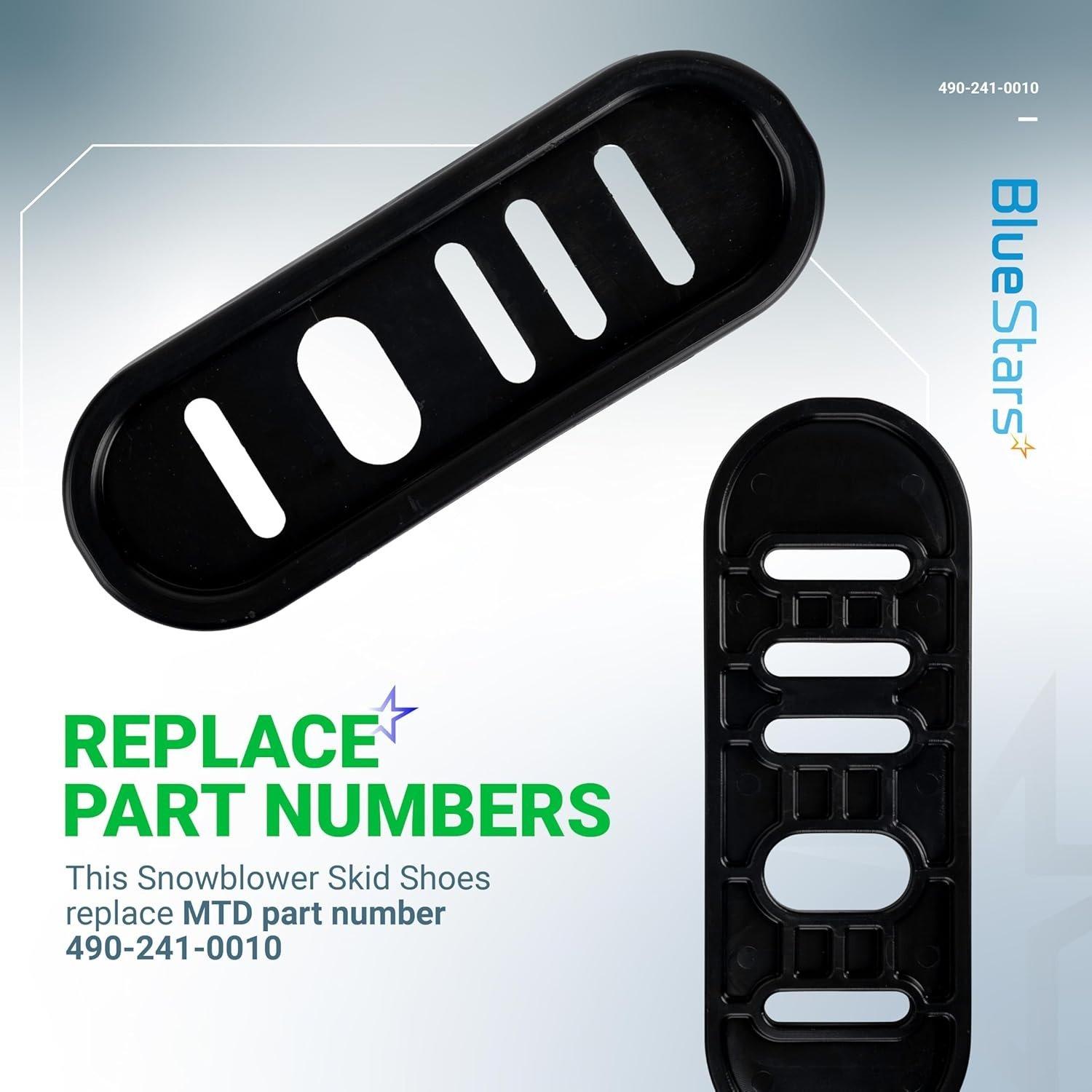 [Lifetime Warranty] 490-241-0010 Snowblower Slide Shoes Kit - Pack of 2 image 6