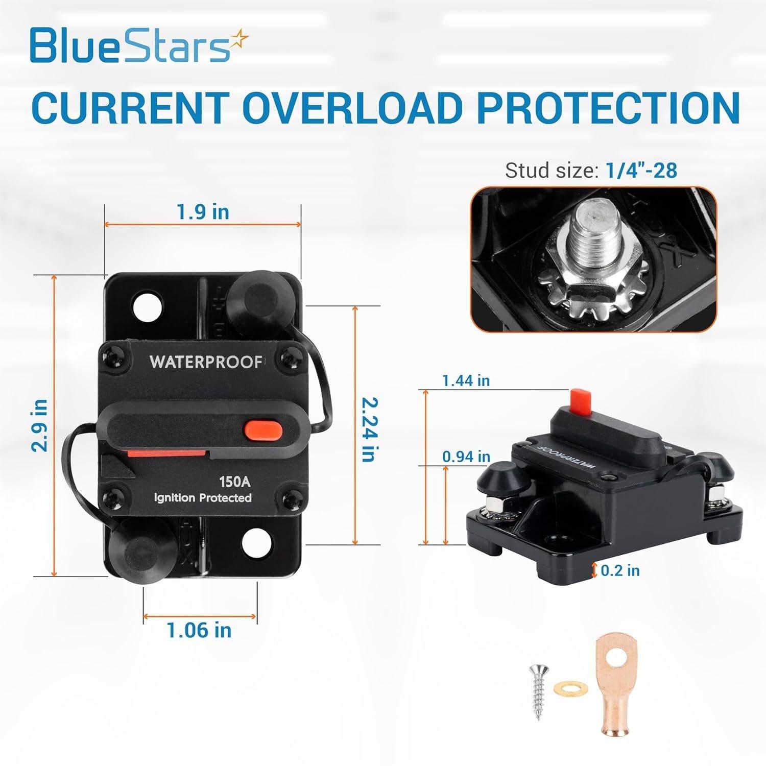 [Lifetime Warranty] 250Amp Circuit Breaker for Boats Cars Trolling Motors image 1