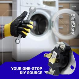 [Lifetime Warranty] WP3387134 3387134 Dryer Cycling Thermostat - Compatible with Whirlpool Kenmore Dryers - Replaces AP6008270 306910 3387135 3387139 ET187 PS11741405 - Pack of 2 thumbnail 3