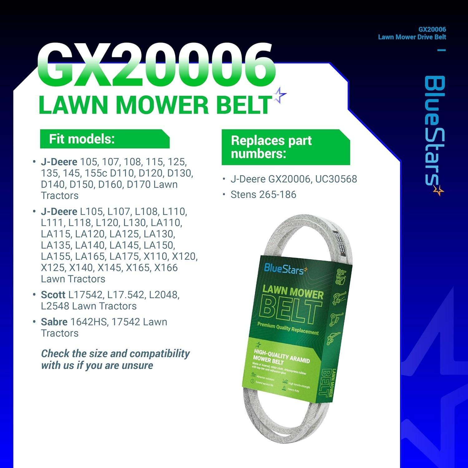 GX20006 Mower Drive Belt image 5