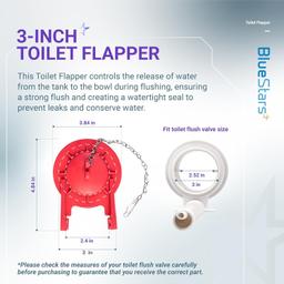 [Lifetime Warranty] 3-Inch Toto Toilet Flapper Replacement - Pack of 2 thumbnail 5