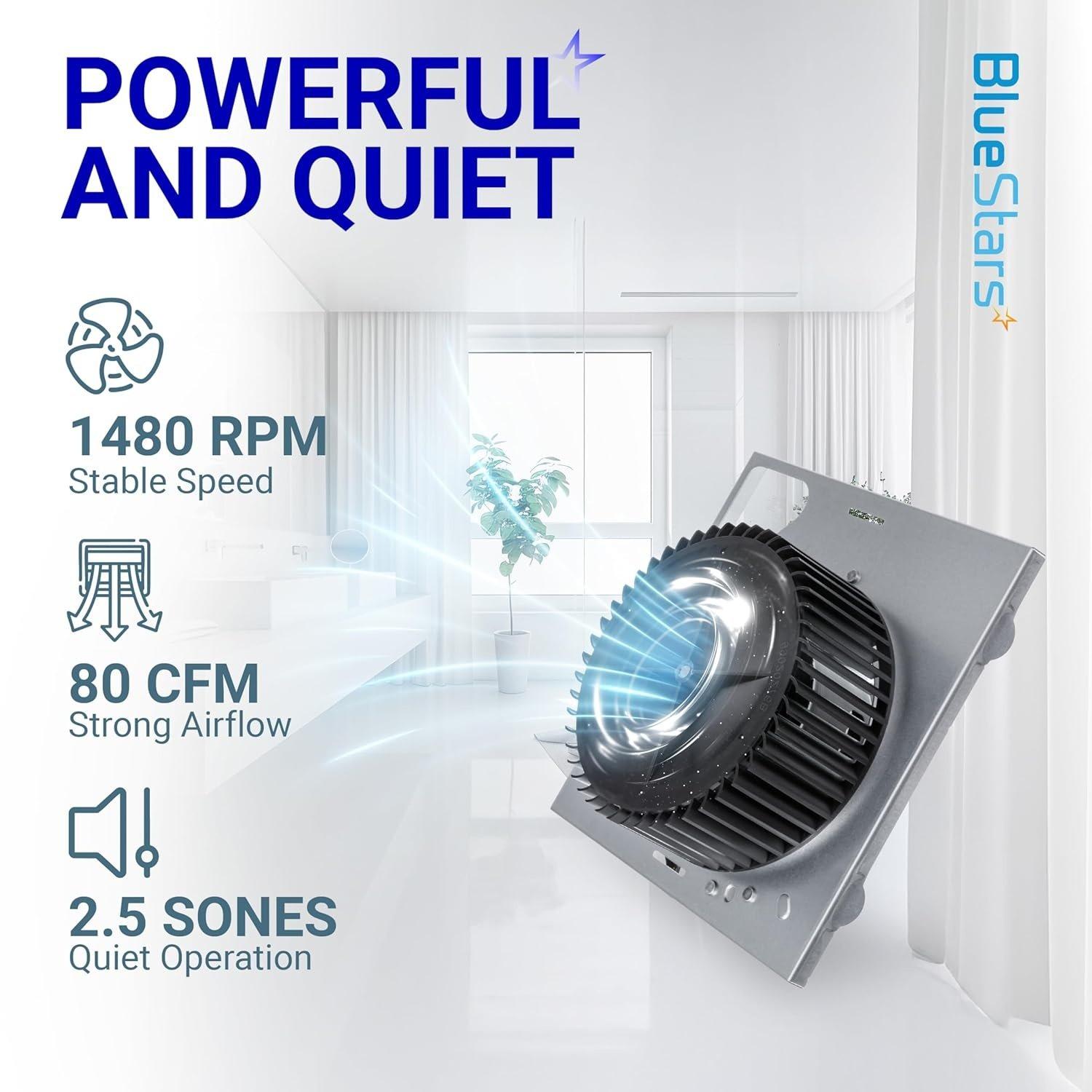 S97015162 Fan Motor Assembly for Bathroom Exhaust Fans 8" x 8-1/4" Housing 80CFM 2.5 Sones image 8