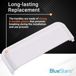 [Lifetime Warranty] W10861225 W10714516 Dryer Door Handle - Compatible with Whirlpool Kenmore Maytag Dryers - Replaces AP5999398 PS11731583 W10861225VP - Pack of 2 thumbnail 5