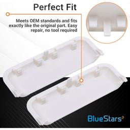 [Lifetime Warranty] W10861225 W10714516 Dryer Door Handle - Compatible with Whirlpool Kenmore Maytag Dryers - Replaces AP5999398 PS11731583 W10861225VP - Pack of 2 thumbnail 3