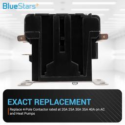 4 Pole Contactor 40 Amp 120 VAC Coil, Pack of 2 thumbnail 6