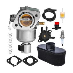 [Lifetime Warranty] 15004-0985 Carburetor Kit - Compatible with Kawasaki FR691V FS691V Engine - 15004-0829 Carb w/Air Filter, Fuel Filter, Fuel Pump, Spark Plug, Manual Valve, Gaskets thumbnail 0