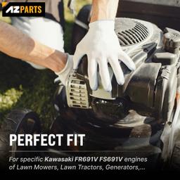 [Lifetime Warranty] 15004-0985 Carburetor Kit - Compatible with Kawasaki FR691V FS691V Engine - 15004-0829 Carb w/Air Filter, Fuel Filter, Fuel Pump, Spark Plug, Manual Valve, Gaskets thumbnail 3