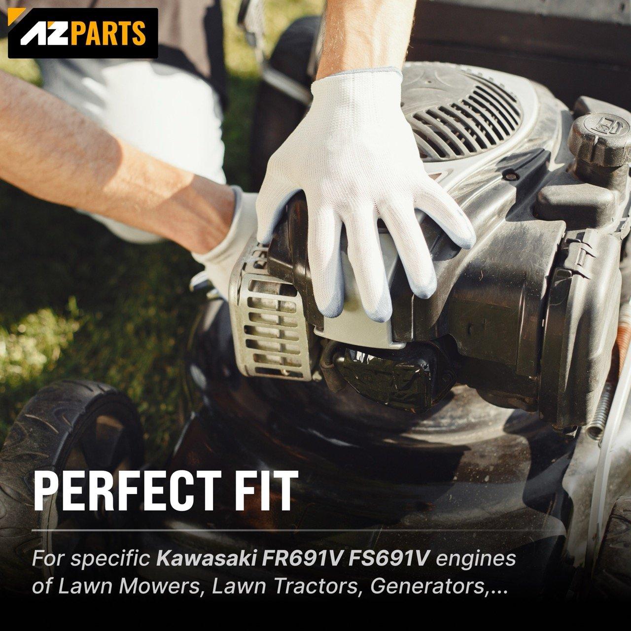 [Lifetime Warranty] 15004-0985 Carburetor Kit - Compatible with Kawasaki FR691V FS691V Engine - 15004-0829 Carb w/Air Filter, Fuel Filter, Fuel Pump, Spark Plug, Manual Valve, Gaskets image 3